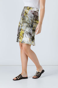 Animal Print Cloche Skirt in Jersey