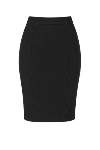 A Figure Flattering Polished Stretch Pencil Skirt