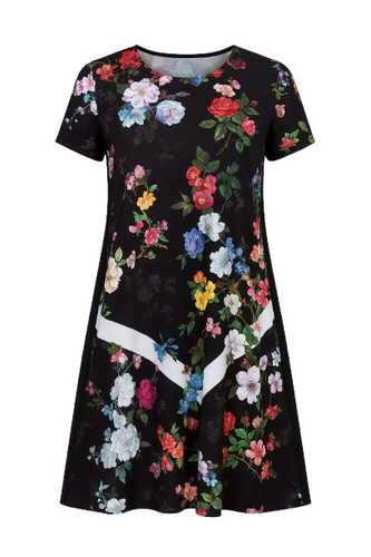 A Line Floral Dress