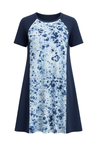 Animal Print Detail Dress