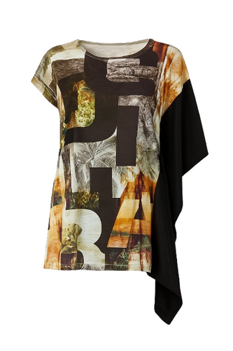Asymmetric Print Tunic