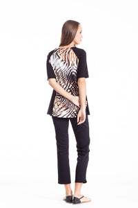 A Line Animal Print Top