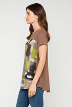 Load image into Gallery viewer, Abstract Print Jersey Top in Viscose-Elastane Blend