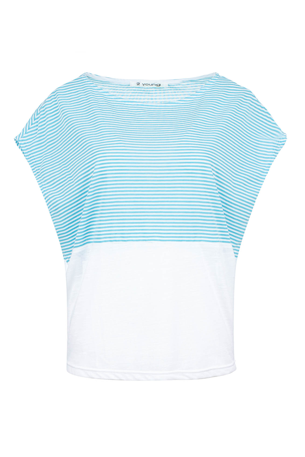 Conquista Μπλούζα Ριγέ Αμάνικη Καλοκαιρινή Άνετη Μαύρη C151-425-07