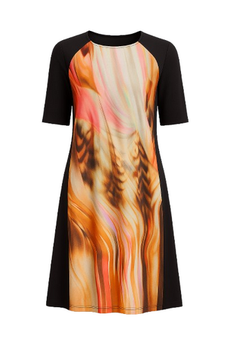 Animal Print A Line Dress
