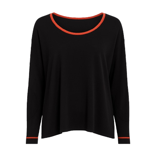 Oversized Trim Detail Top