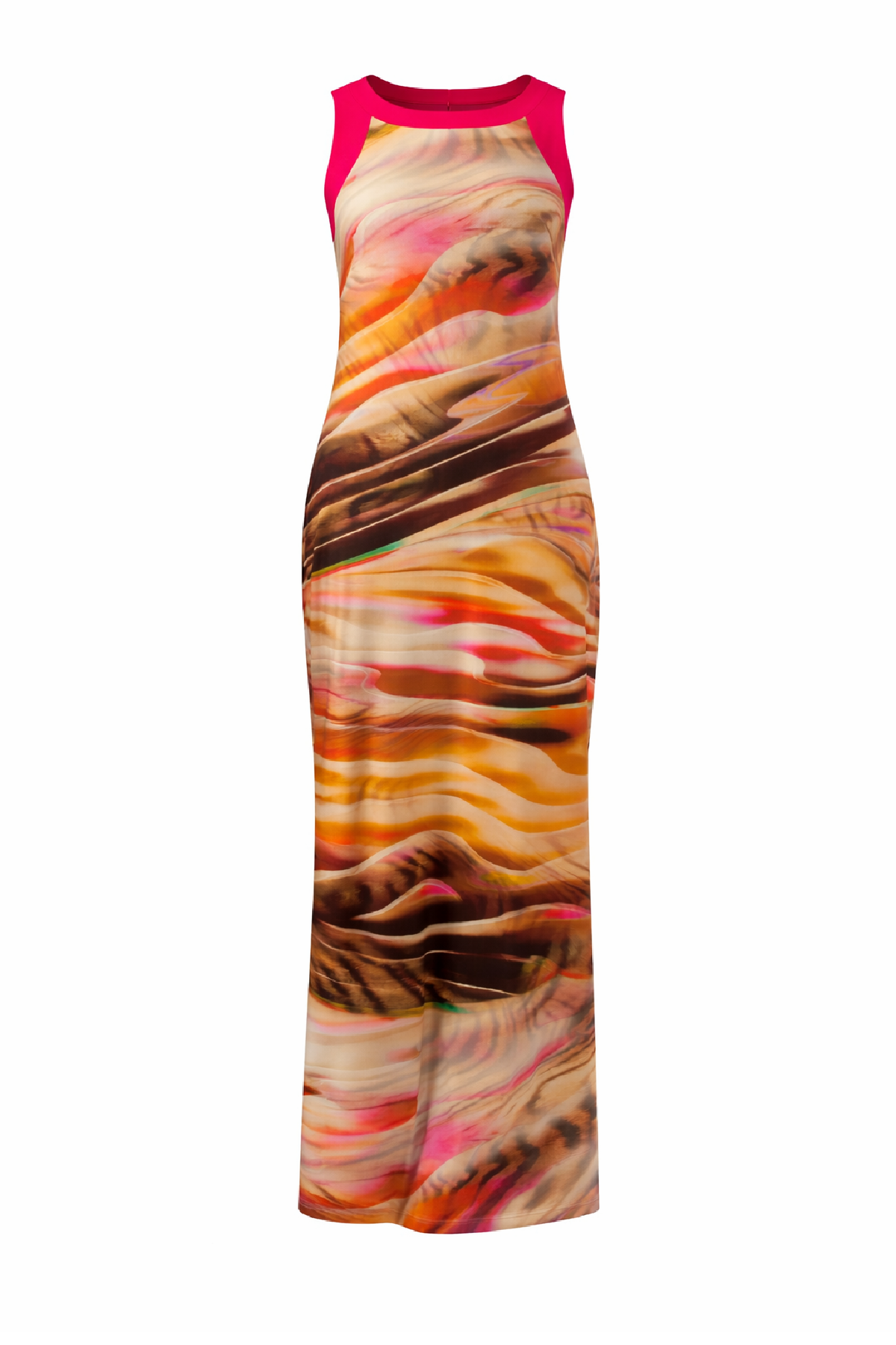 Conquista Floral Φόρεμα Maxi Γραμμή Α Καλοκαιρινό Πολύχρωμο C151-684-44
