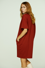 Load image into Gallery viewer, Relaxed-Fit Dress in Heavy Jersey Cotton-Elastane