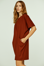 Load image into Gallery viewer, Relaxed-Fit Dress in Heavy Jersey Cotton-Elastane