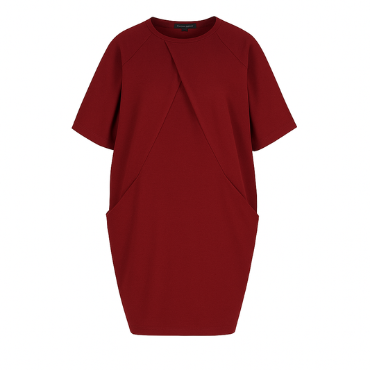 Relaxed-Fit Dress in Heavy Jersey Cotton-Elastane