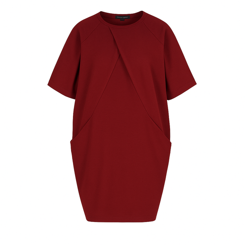 Relaxed-Fit Dress in Heavy Jersey Cotton-Elastane