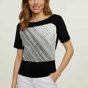 Short Sleeve Top in Black