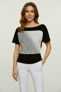Short Sleeve Top in Black