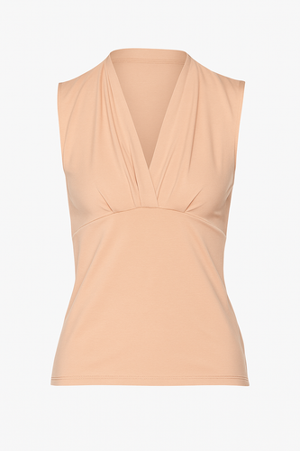 Peach Micromodal-Blend Jersey Sleeveless Top