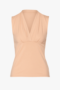 Peach Micromodal-Blend Jersey Sleeveless Top