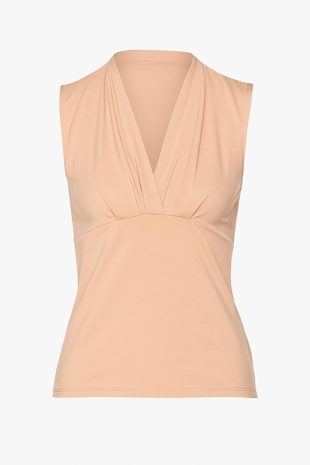 Peach Micromodal-Blend Jersey Sleeveless Top