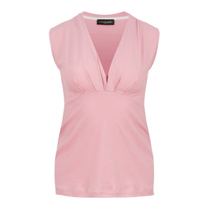 Pink Jersey Top in Micromodal with Elastane
