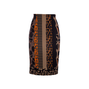 Print Pencil Skirt by Conquista