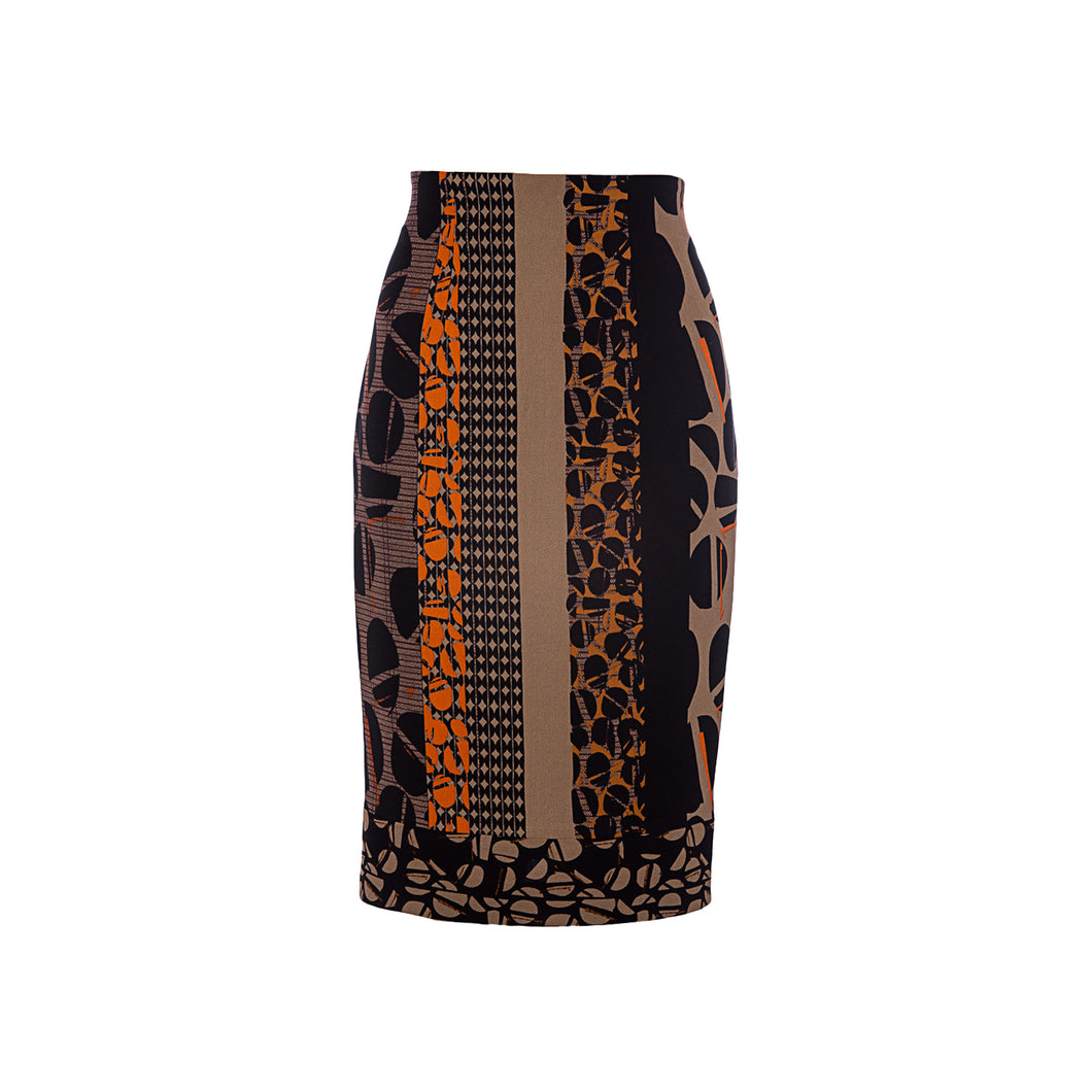 Print Pencil Skirt by Conquista
