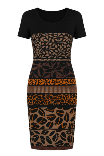 Short Sleeve Print Dress