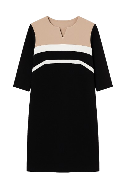 Straight Panel Detail Dress