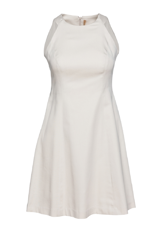 A Line Sleeveless Sand Dress