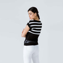 Load image into Gallery viewer, Striped Top with Sheer Detail