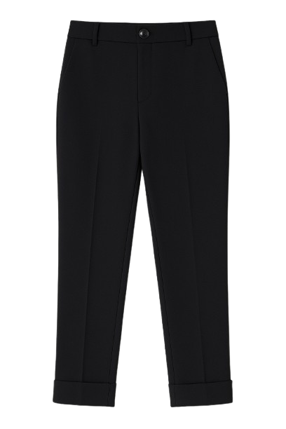Black Pocket Detail Trousers