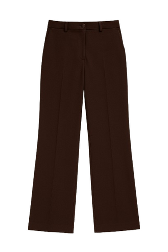 Classic Straight Trousers Brown