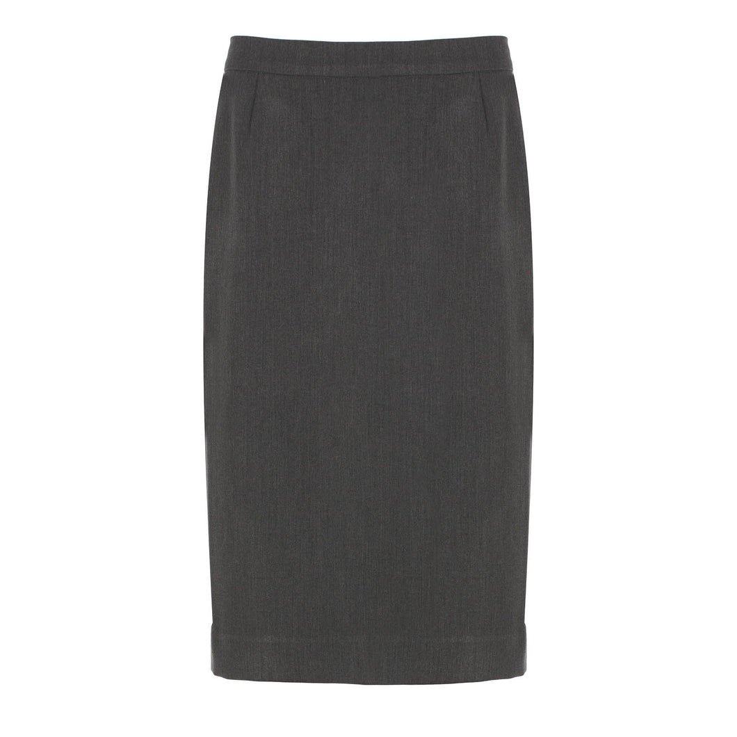 Classic Charcoal Pencil Skirt