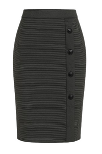 Elegant Stripes Sheath Pencil Skirt