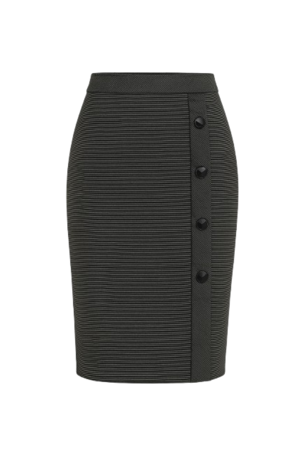 Elegant Stripes Sheath Pencil Skirt
