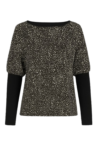 Sleeve Detail Print Top