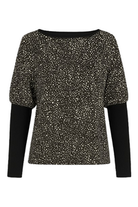 Sleeve Detail Print Top