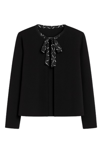 Cardigan With Pattern Detail