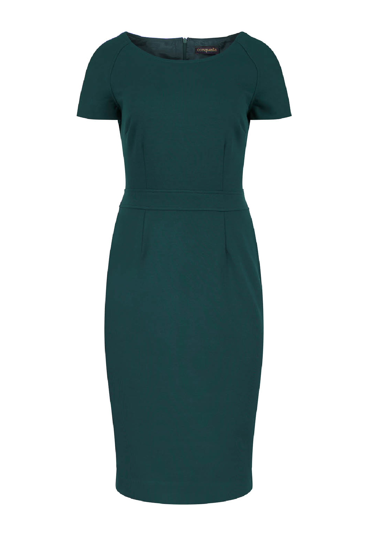 Fitted Emerald Cap Sleeve Dress Conquista Fashion