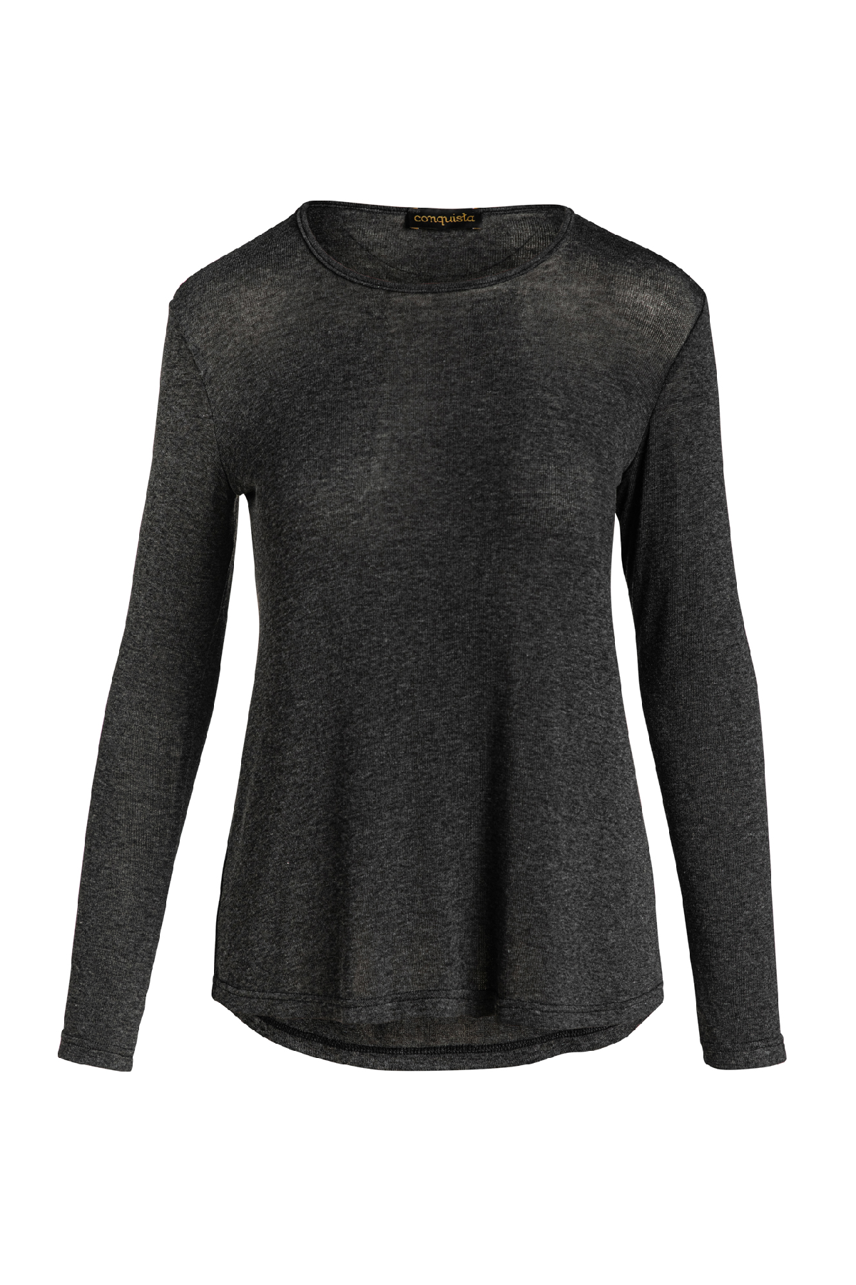 Dark Grey Fine Knit Top