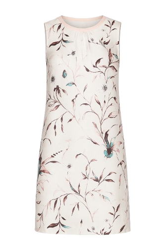 A Line Sleeveless Satin Dress