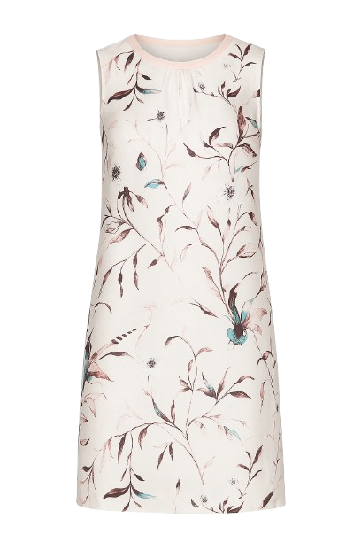 A Line Sleeveless Satin Dress