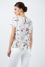 Load image into Gallery viewer, Short Sleeve Print Satin Top