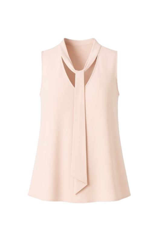 Sleeveless Tie Detail Top
