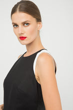 Load image into Gallery viewer, Black Sleeveless dress with Contrast Detail