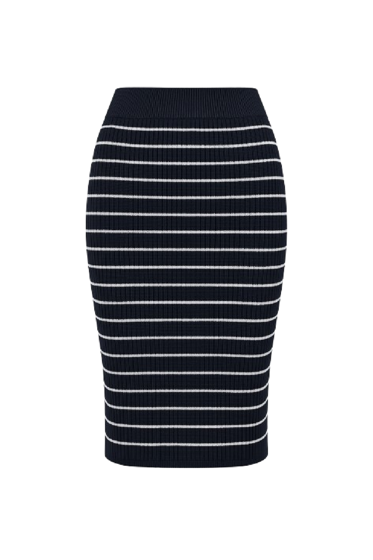 Fitted Striped Skirt
