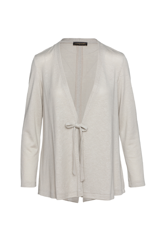 Open Front Linen Cardigan