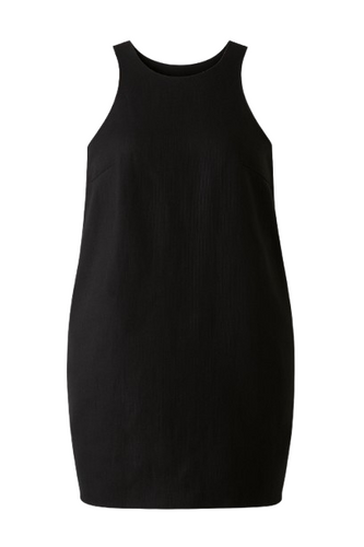 Black Sleeveless Sack Dress