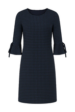 Load image into Gallery viewer, Bell Sleeve Straight Check Dress