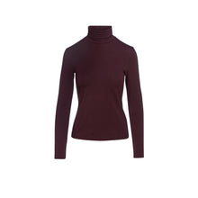 Load image into Gallery viewer, Maroon Turtle Neck Top By Conquista