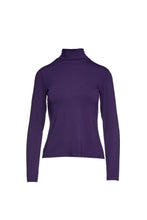 Load image into Gallery viewer, Purple Long Sleeve Polo Neck Jumper