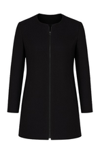Load image into Gallery viewer, Black Winter Coat in Woven Fabric