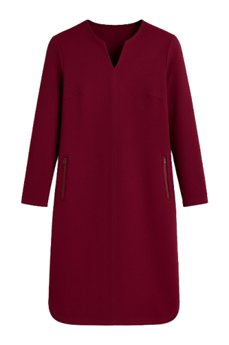 Burgundy Sack Dress by Conquista